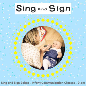 Sing and Sign flyer - mum and baby