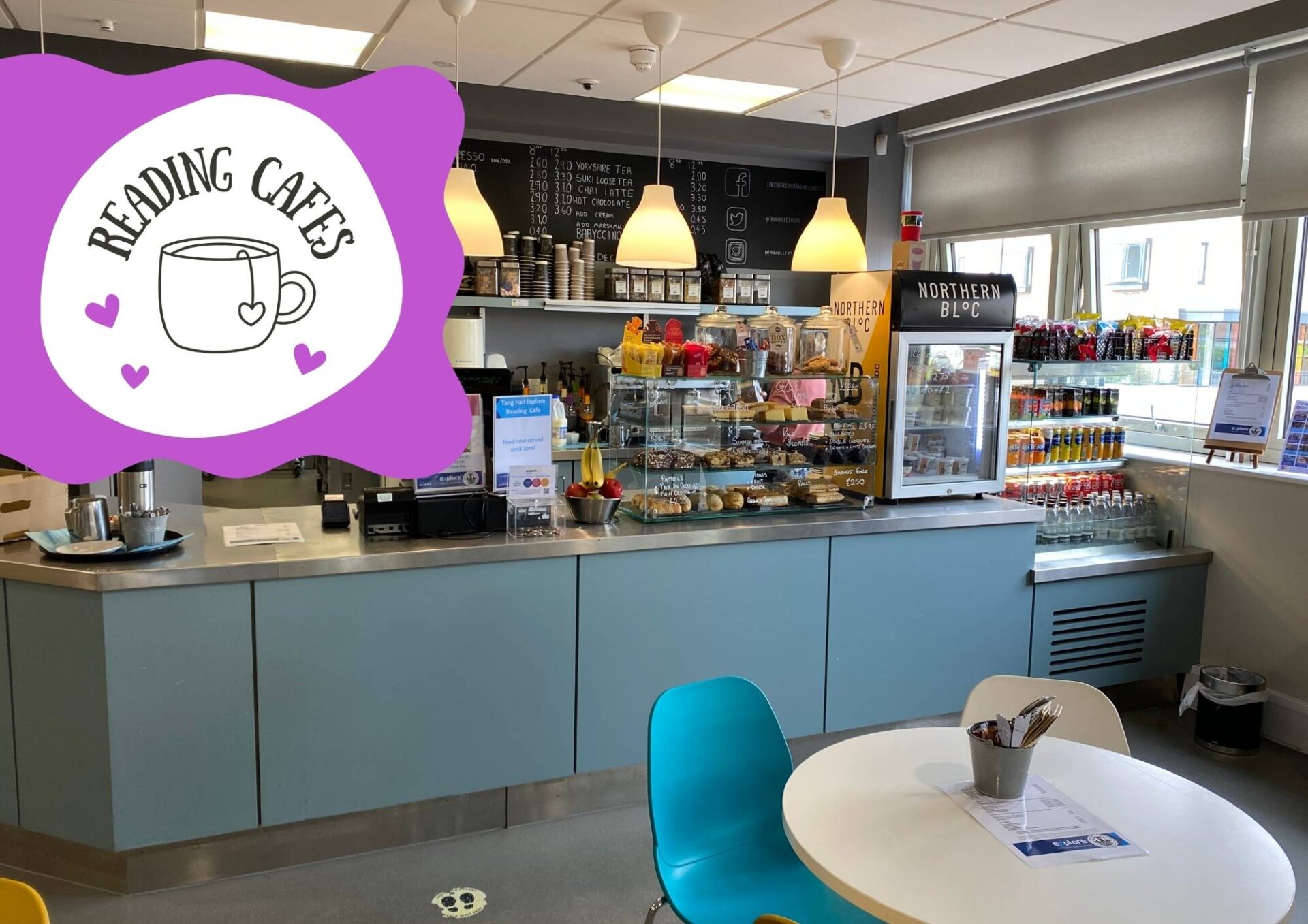 York libraries reading cafes